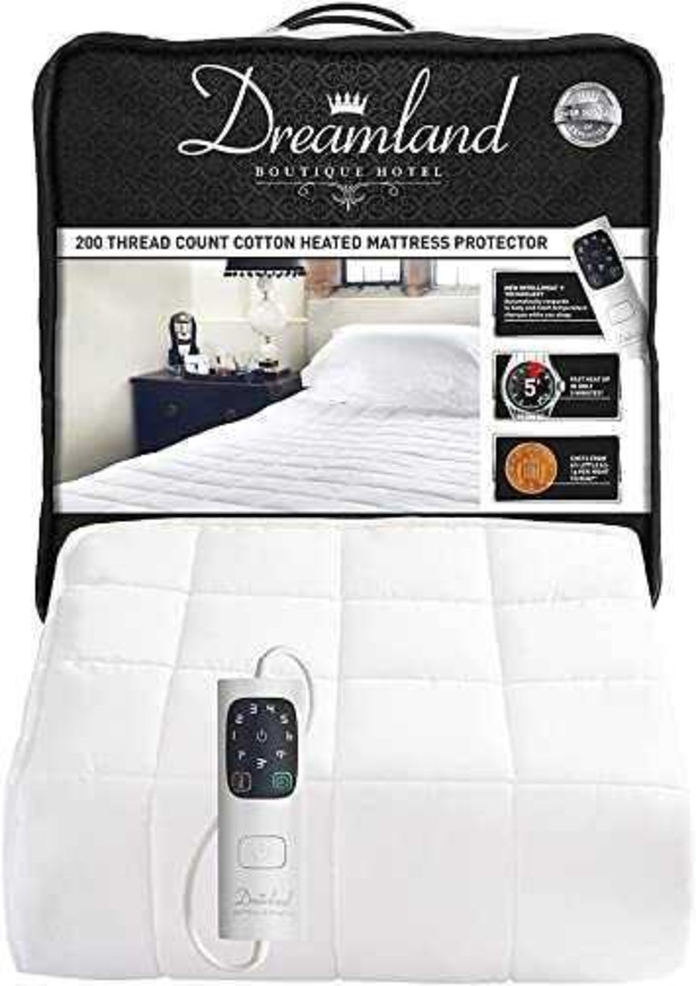 RRP £100 Dreamland Heated Mattress Protector