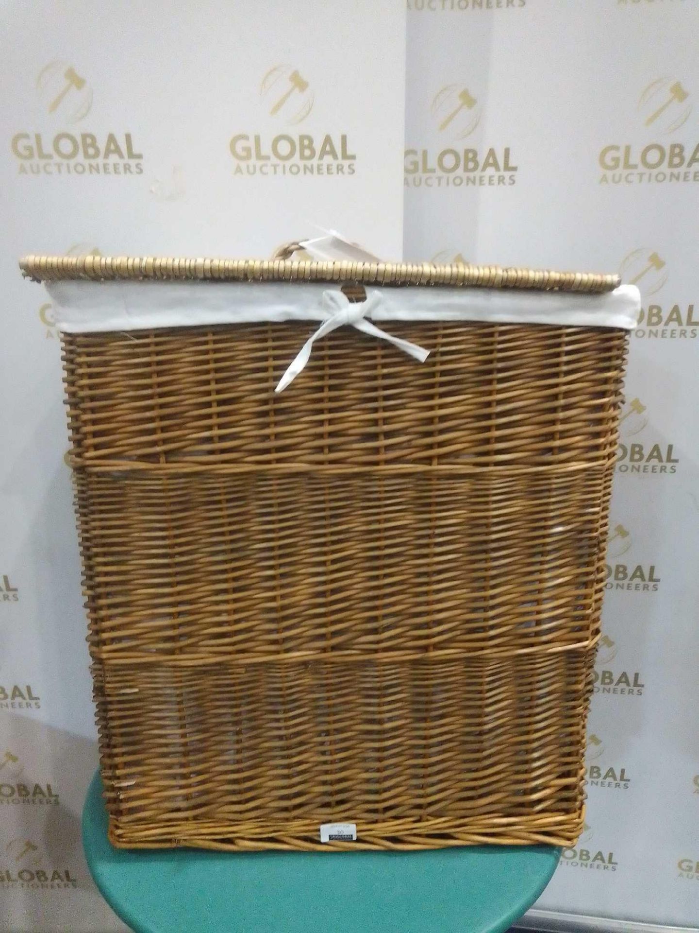 RRP £80 Woven Willow Laundry Basket - Image 2 of 2