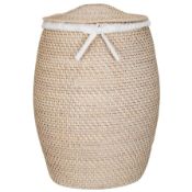 RRP £80 Woven Seagrass Strong And Durable Laundry Basket