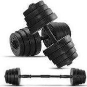 RRP £200 Boxed Yizhihua 30Kg Dumbell Weights Set, Dumbbells Set Free Weights Set