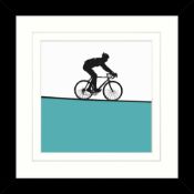 RRP £80 Unboxed Artrooms Cyclist Picture With Frame(Sp)