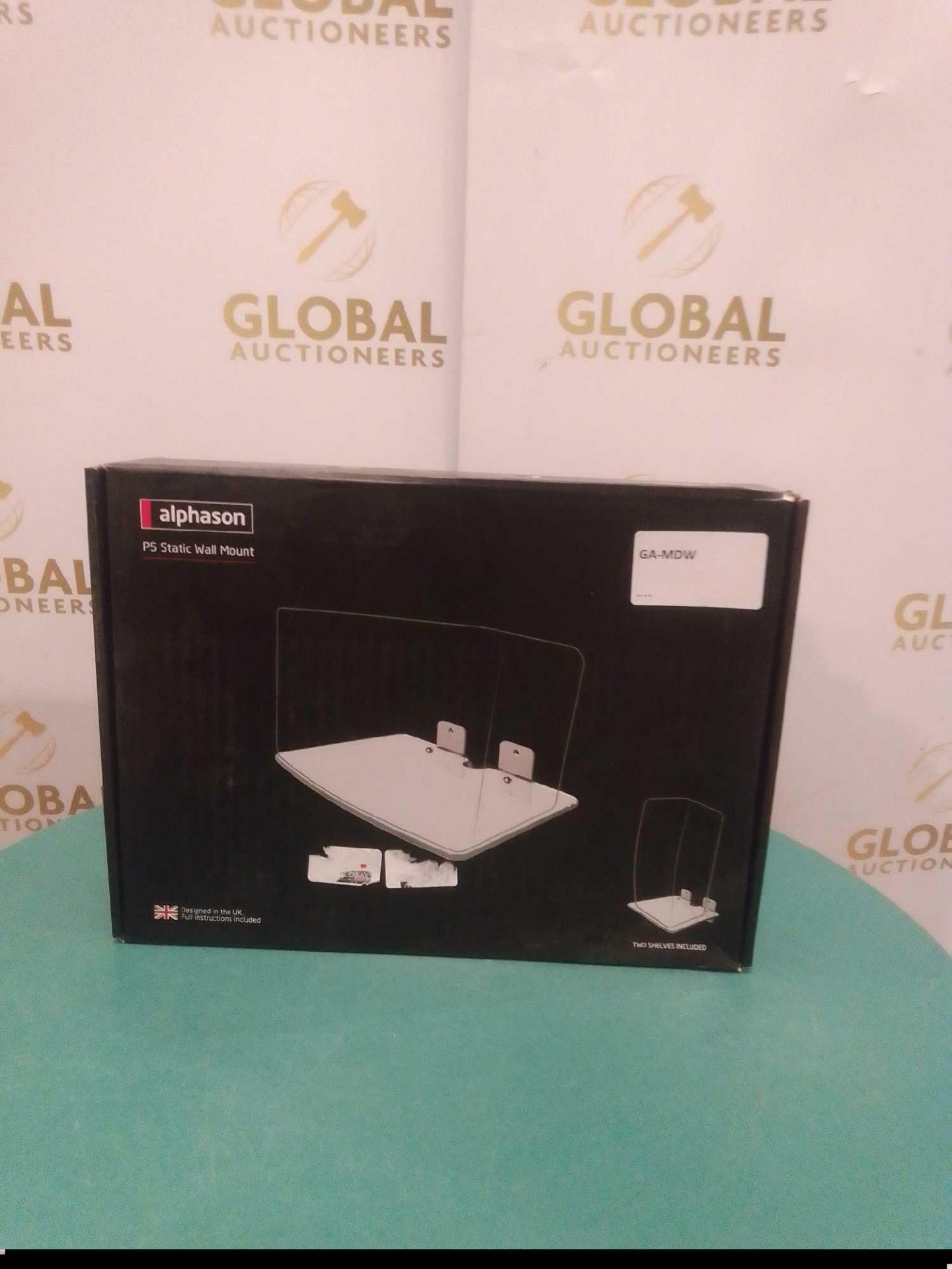 RRP £110 Boxed Alphason Pc Static Two Shelf Wall Mount - Image 2 of 2