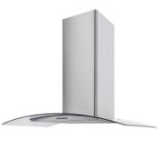 RRP £150 Boxed Cg60Sspf 60Cm Stainless Steel Cooker Hood