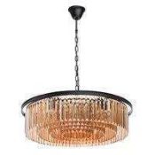 RRP £260 Boxed Adonis 10 Light Crystal Chandelier