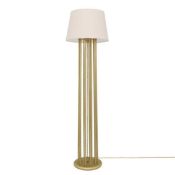 RRP £160 Boxed Floor Lamp With Fabric Shade