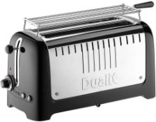 RRP £140 Bagged Dualit Long Silver/Black 2 Slice Toaster