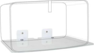 RRP £110 Boxed Alphason Pc Static Two Shelf Wall Mount