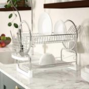 RRP £80 Lot To Contain 2 Boxed Assorted Items To Include A Dish Drainer Rack And A Free Standing Toi