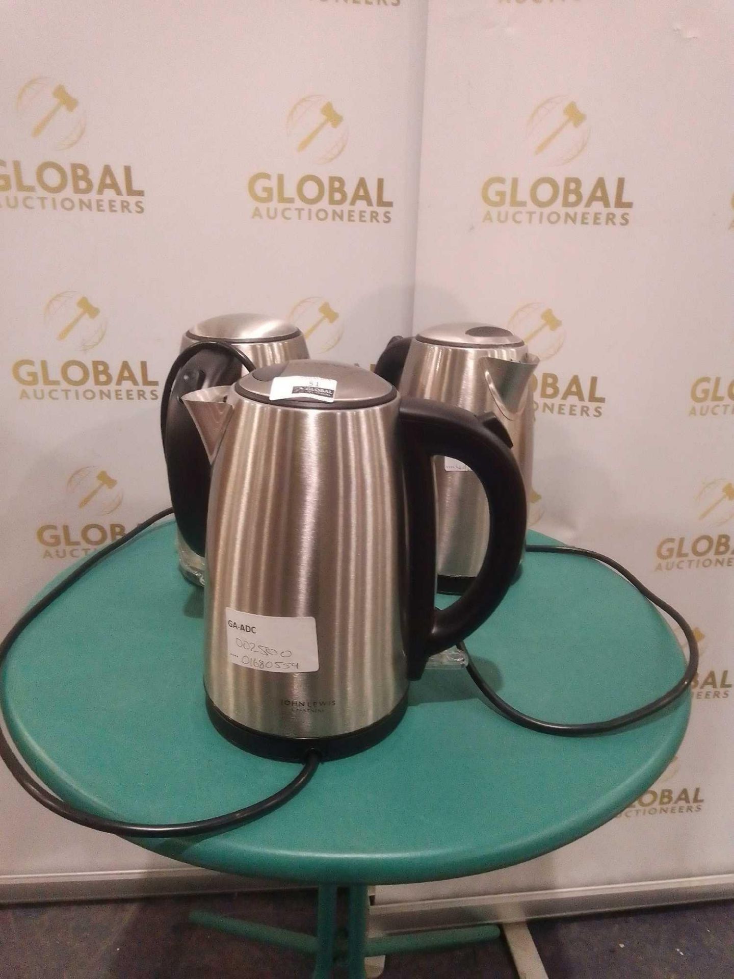RRP £75 Lot To Contain 3 Unboxed John Lewis Stainless Steel Kettles - Image 2 of 2