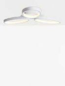 RRP £155 Boxed John Lewis Ovals 3 Light Integrated Led Semi Flush