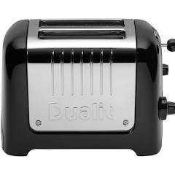 RRP £80 Boxed Dualit Lite 2-Slice Toaster With Warming Rack