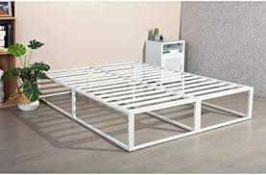 RRP £180 Boxed Metal Bed Frame 190X135Cm, Full / Queen / King Bedframe For Single / Couple, Tool-Fre