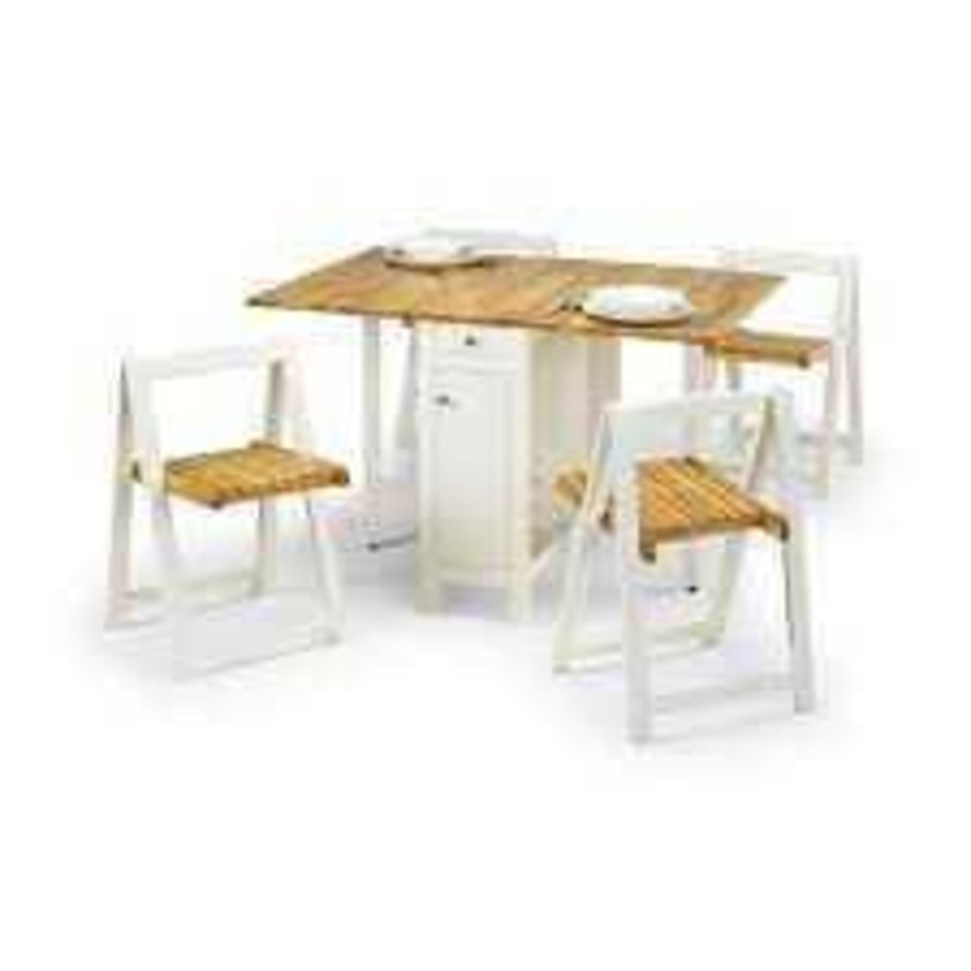 RRP £300 Boxes Savoy Dining Set In White Oak - Image 2 of 2
