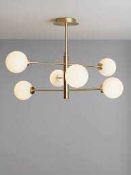 RRP £215 Boxed John Lewis Parity 6 Light Ceiling Light