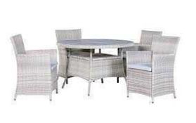 RRP £220 Boxed Backyard Furniture Siena Maintenance-Free Rattan Set Of 2 Garden Chairs With Cushions