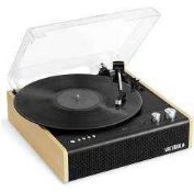 RRP £120 Boxed The Eastwood Victrola Turntable(