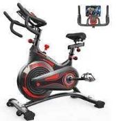 RRP £300 Boxed Newsir Exercise Bike Indoor Cycling Bike, Silence Equipment With Lcd Display/Heart Ra