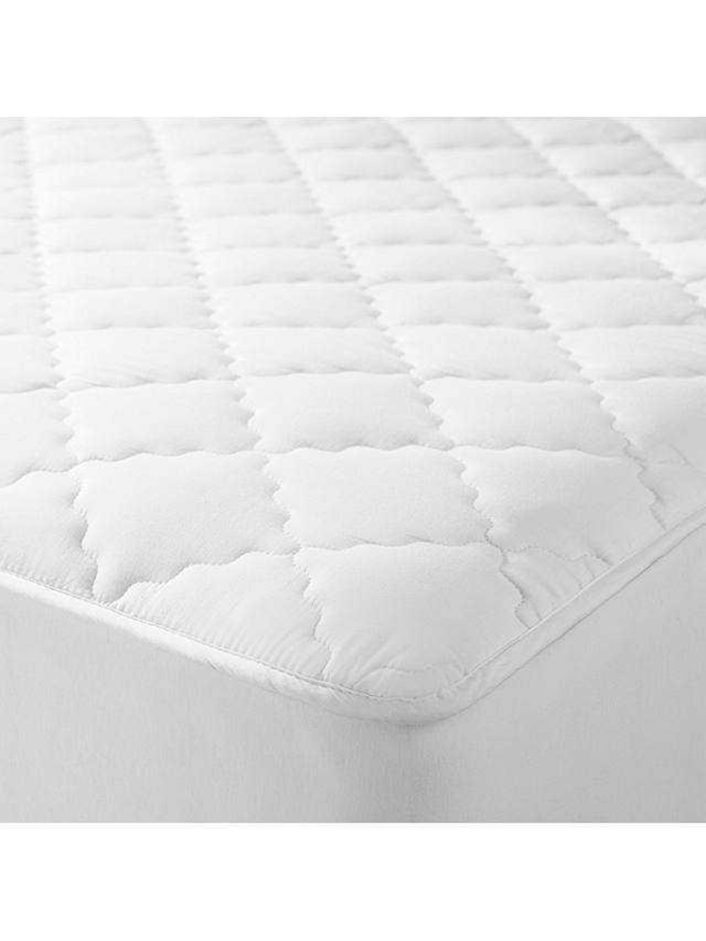 RRP £90 Bagged John Lewis & Partners Natural Collection Pure Cotton Quilted Mattress Enhancer - Image 2 of 4