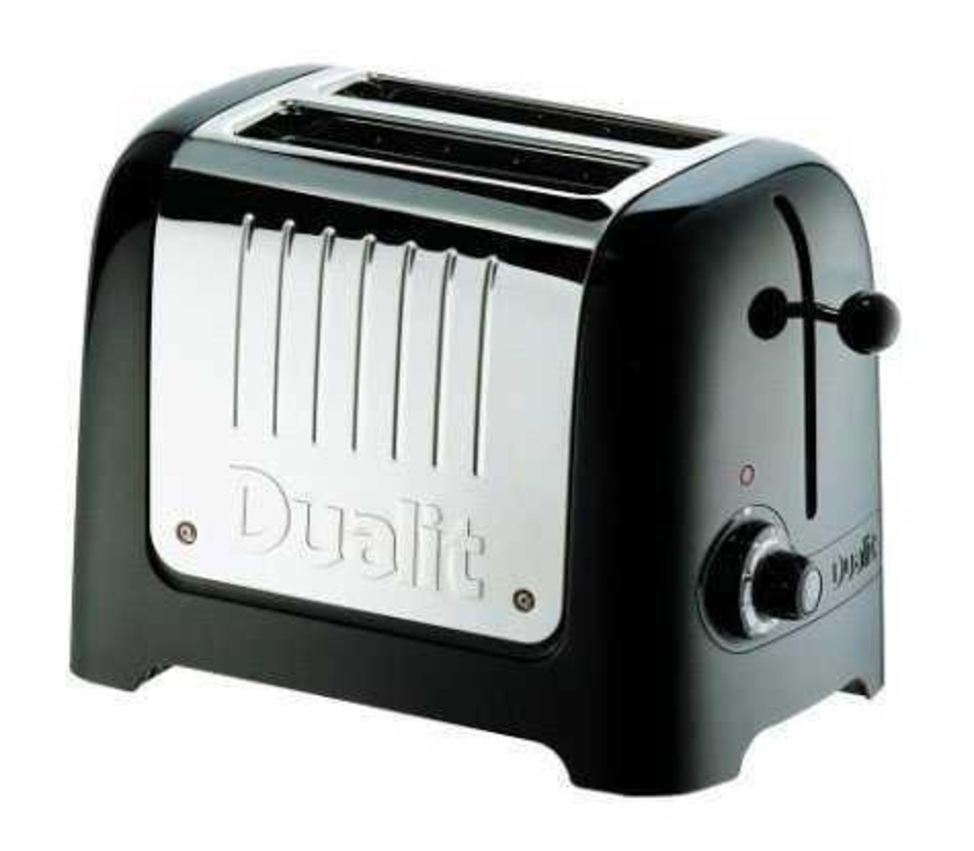 RRP £90 Boxed Dualit Black/Silver 2 Slice Toaster - Image 2 of 6