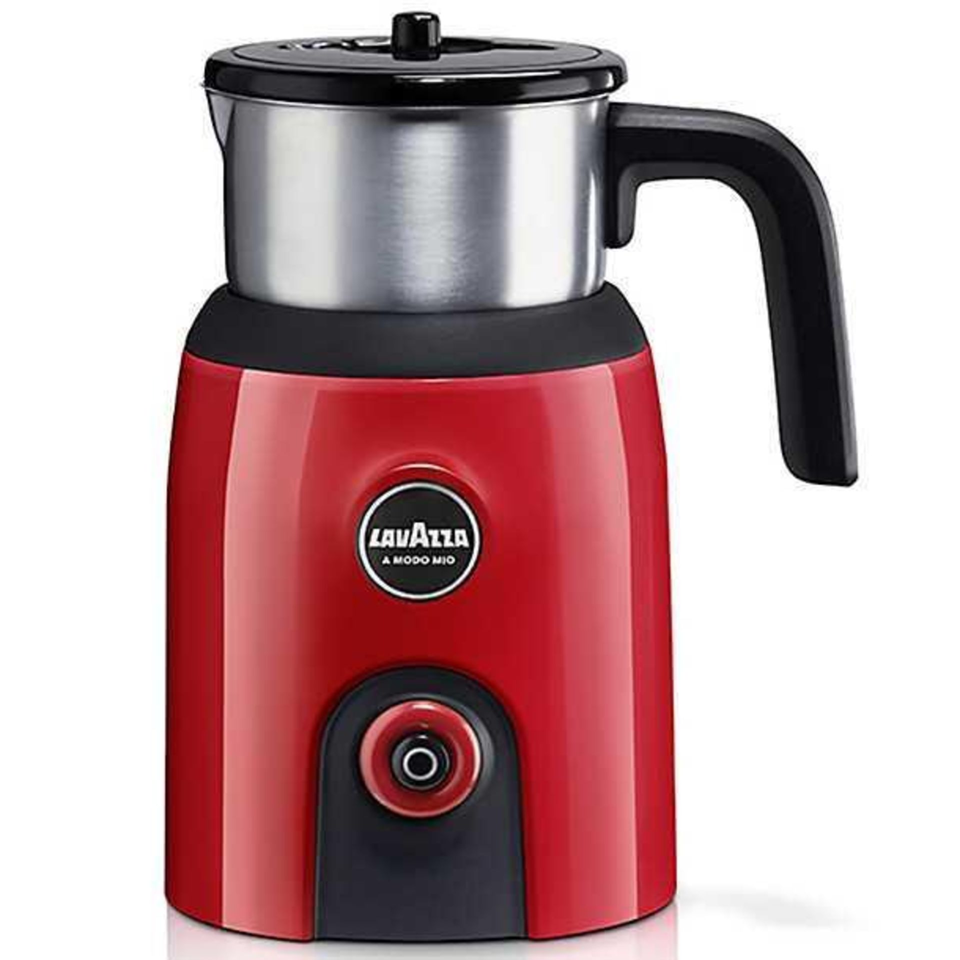 RRP £80 Boxed Lavazza Milk Up Milk Frother In Red - Image 2 of 6