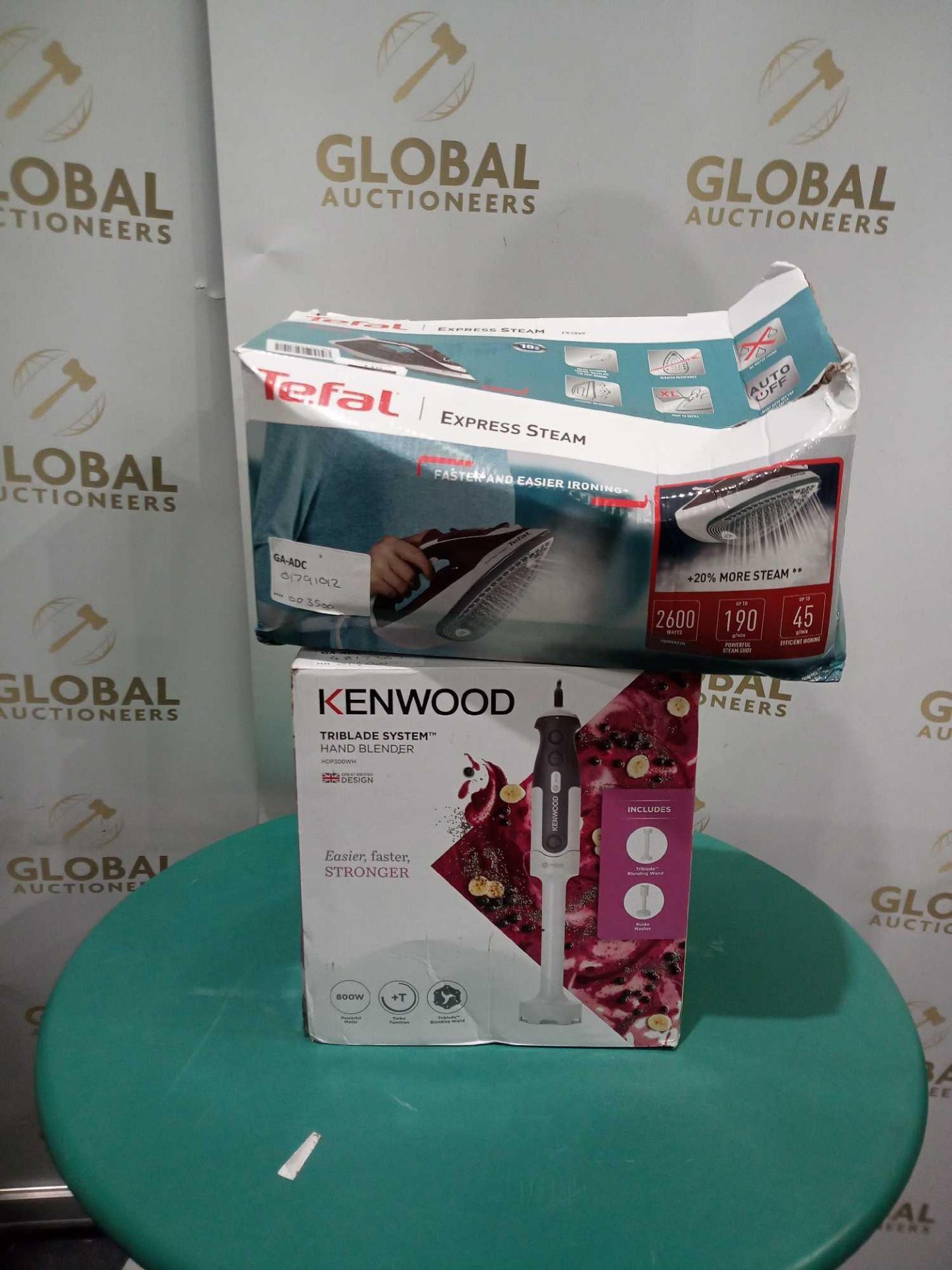 RRP £100 Lot To Contain X2 Items, Tefal Express Steam Iron, Kenwood Hand Blender - Image 5 of 6