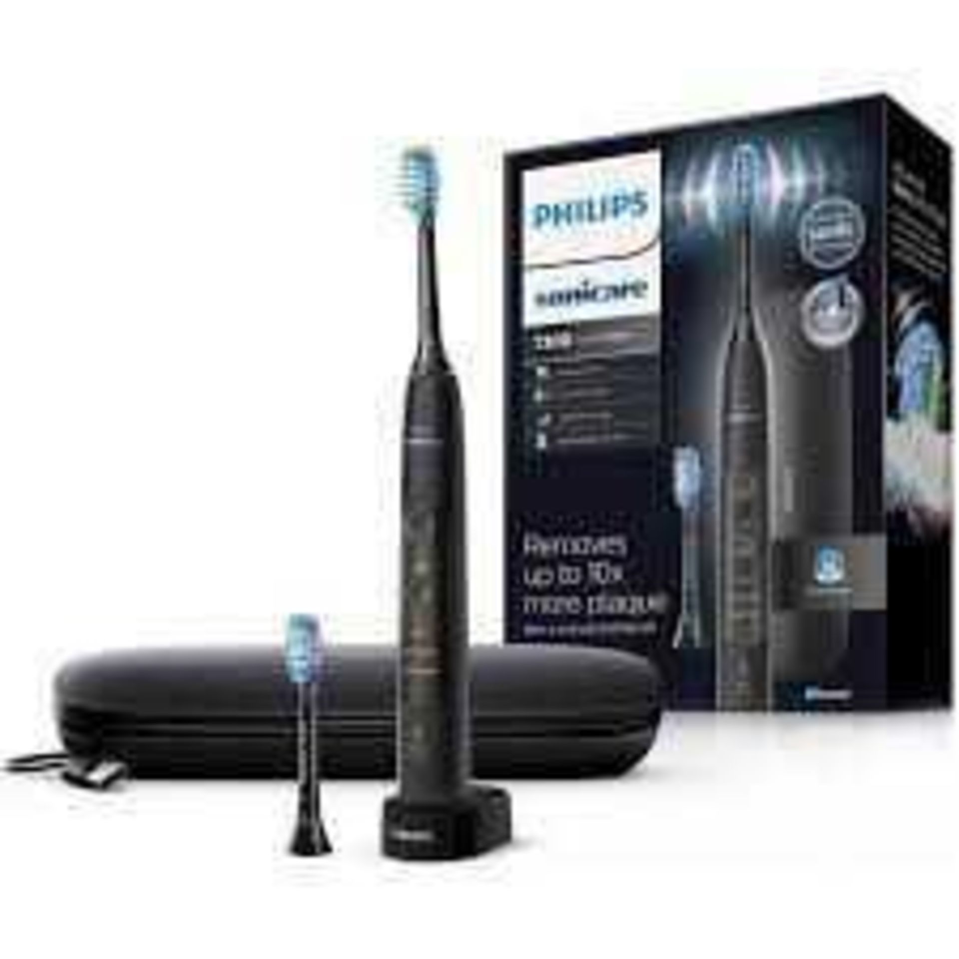 RRP £160 Boxed Philips Sonicare Hx9611/22 7300 Expertclean Electric Toothbrush, Black(Sp) - Image 2 of 2