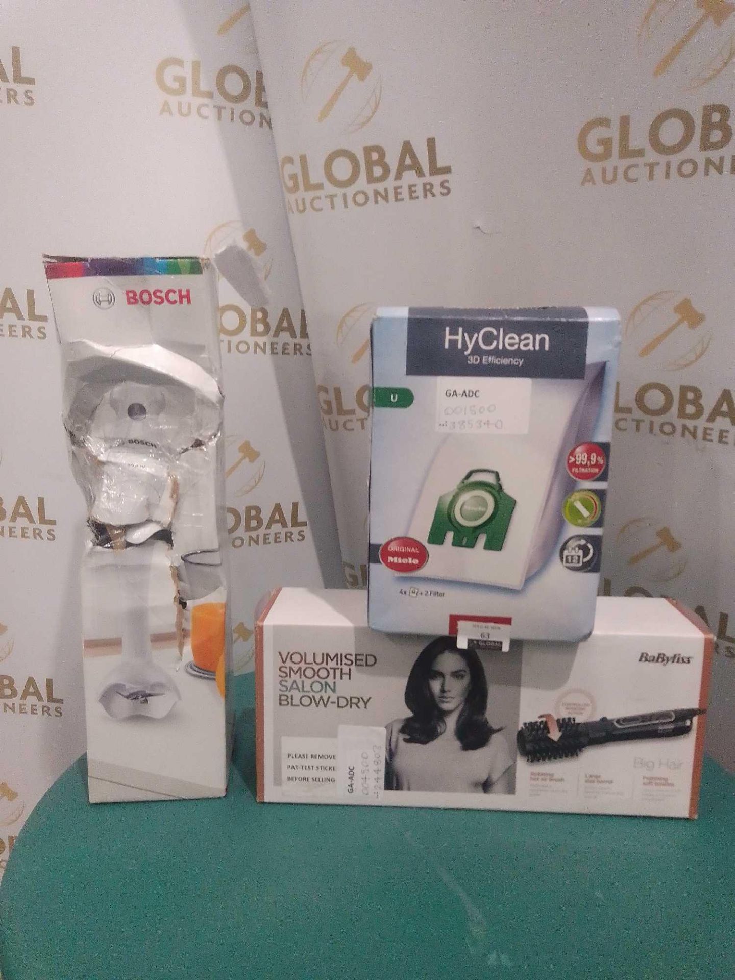 RRP £130 Lot To Contain X3 Items, Bosch Hand Blender, Hyclean 3D Filters, BaByliss Big Hair Rotating - Image 6 of 6