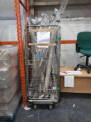RRP £1,575 Cage To Contain Assorted Contain Poles. All Sizes.