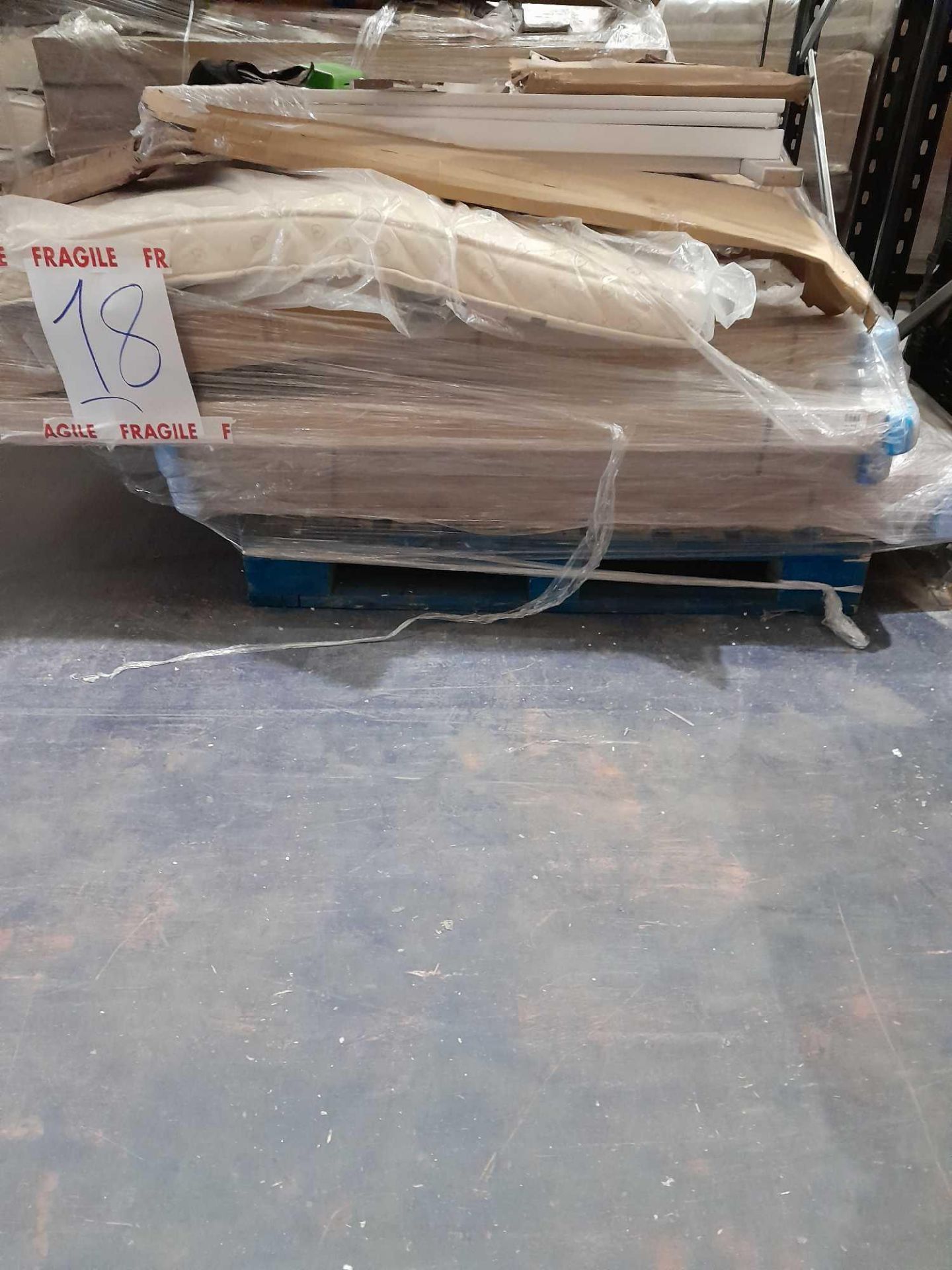 RRP £1,500 Pallet To Contain Assorted Items Such As Cot Bed, Mattress, And More.