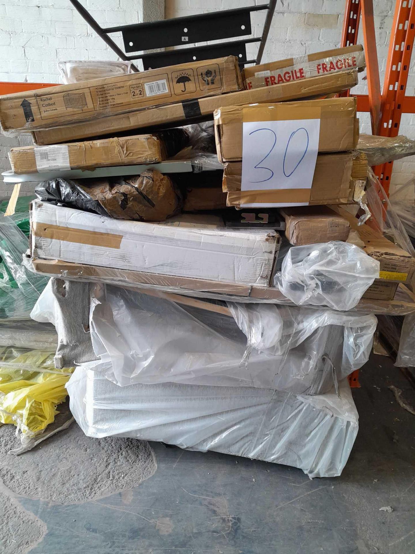 RRP £2,000 Pallet To Contain Assorted Beds. Mattress Not Included. (Part Lots)