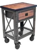 RRP £180 Boxed Brand New Duramax 27.6" Industrial Metal And Wood Workbench