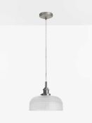 RRP £115 John Lewis Croft Ezra Prismatic Pewter Ceiling Light