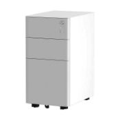 RRP £300 Boxed Soges 3-Drawer Mobile File Cabinet Lockable Filing Cabinet A4 Filing Cabinet Cupboard