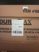 RRP £180 Boxed Brand New Duramax 27.6" Industrial Metal And Wood Workbench