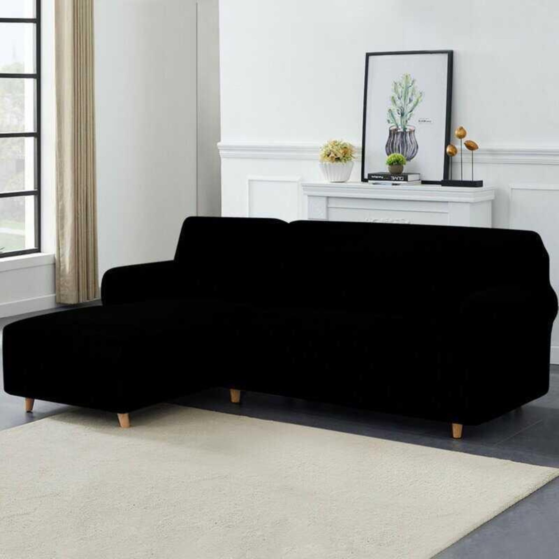 RRP £100 Bagged Subrtex L Shaped Sofa Slipcover