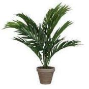 RRP £70 Boxed Leaf 80Cm Artificial Plant In Planter