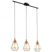 RRP £80 Boxed Eglo Tarbes Trend Collection 3 Light Ceiling Light