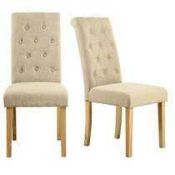 RRP £150 Boxed Three Posts Plattekill Upholstered Steel Grey Dining Chairs