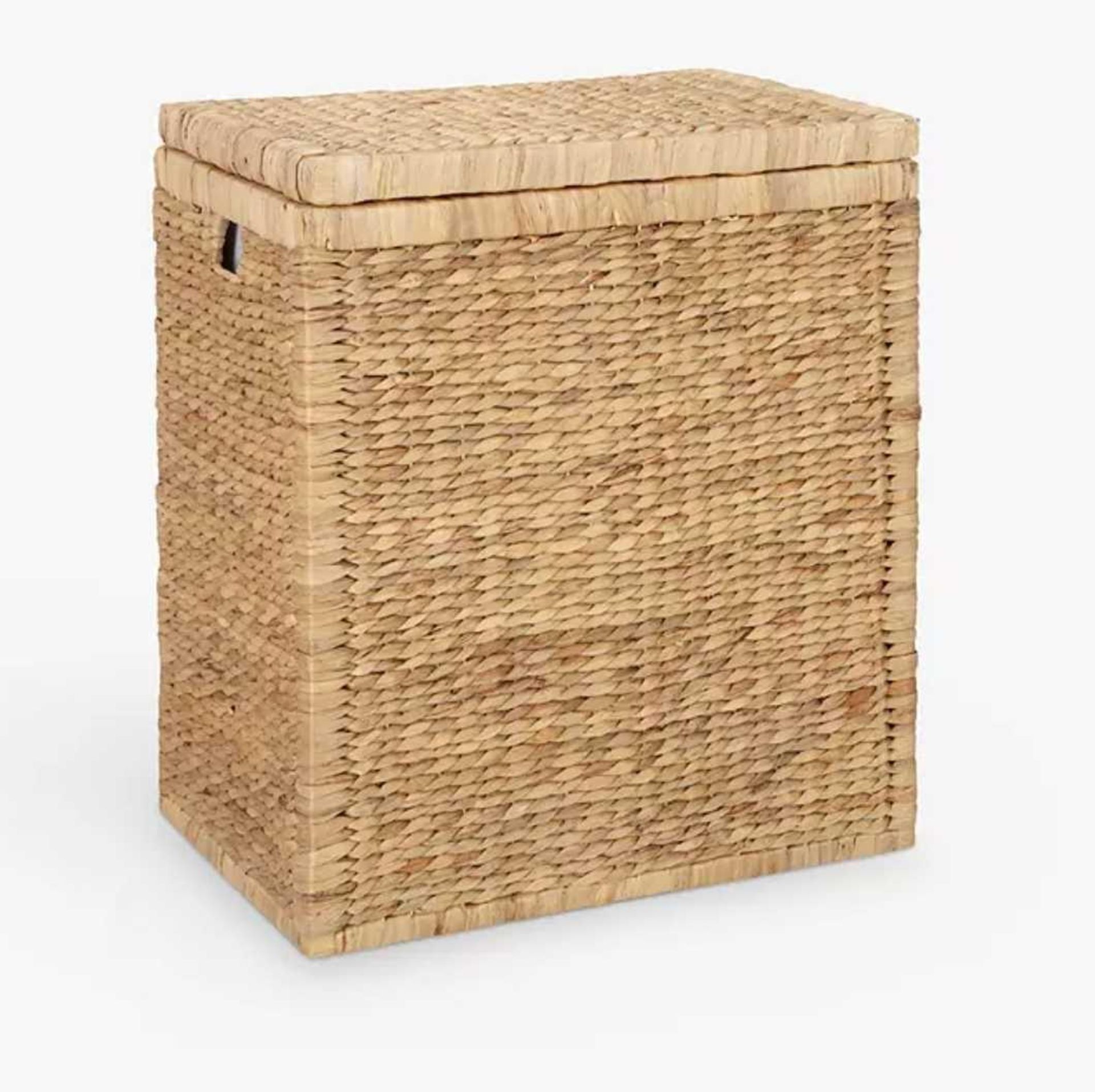 RRP £100 Boxed John Lewis Water Hyacinth Double Linen Laundry Bin