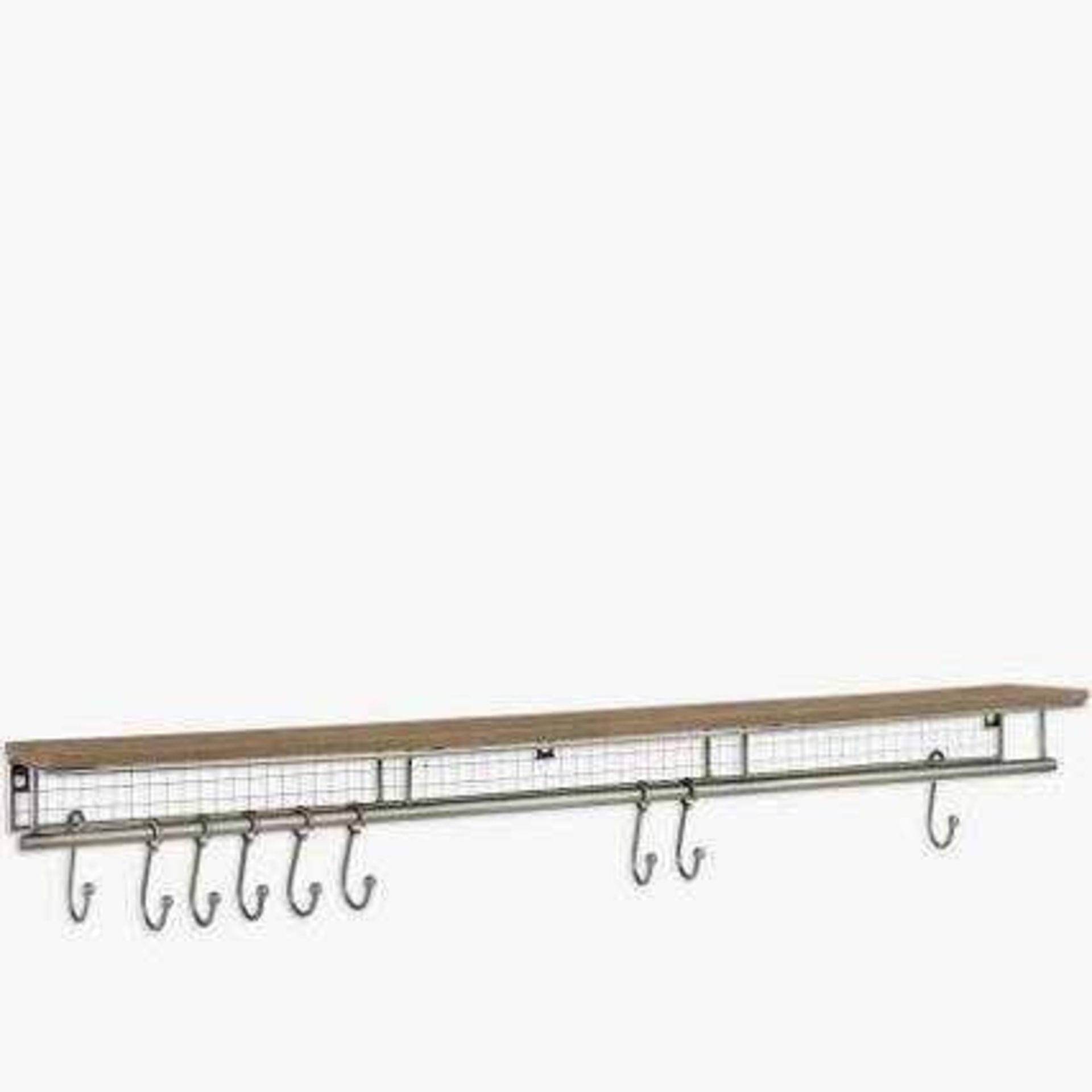 RRP £100 Boxed Restoration Shelf With 9 Hooks(165894)(Sp)