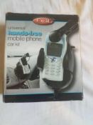 RRP £200 Lot To Contain 10 Boxed Universal Hands Free Mobile Phone Car Kits