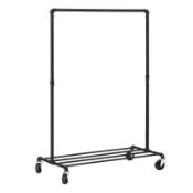 RRP £70 Lot To Contain 2 Boxed 221X124Cm Rolling Clothes Racks