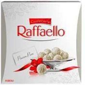 RRP £289 New And Sealed Lot To Contain (30Items) Ferrero Raffaello Coconut Almond Pralines, Large Ch