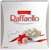 RRP £330 Brand New And Sealed Pallet To Contain (33 Items) Ferrero Raffaello Coconut Almond Pralines
