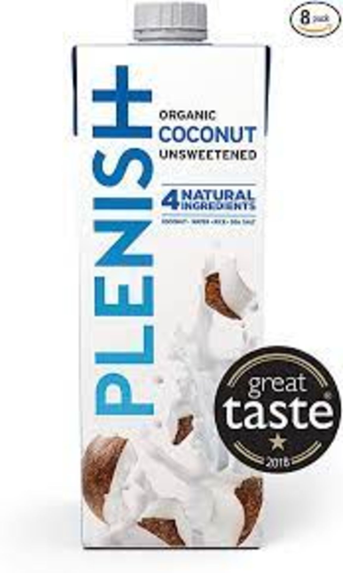 RRP £400 New And Sealed Pallet To Contain (50 Item) Plenish Coconut Milk Drink| 6 X 1 Litre | Vegan,