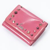 RRP £475.00 Lot To Contain 1 Christian Louboutin Calf Leather Macaron Mini Wallet In Pink - 11*8,5*