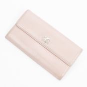 RRP £775.00 Lot To Contain 1 Chanel Calf Leather Continental Wallet In Pink - 19*9*2cm - AB -
