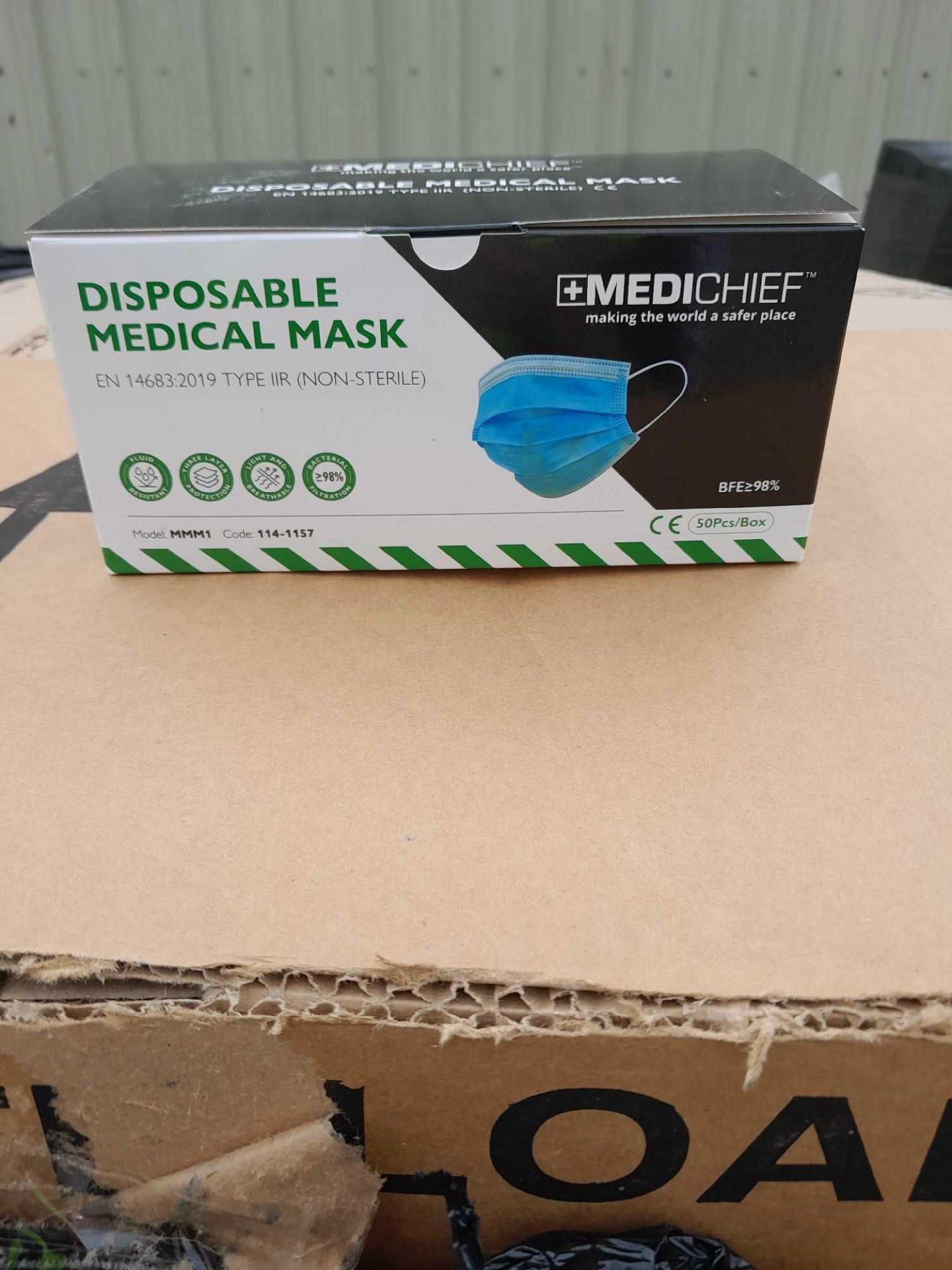 RRP £4380 New And Sealed Pallet To Contain (730 Item) Medical Face Masks