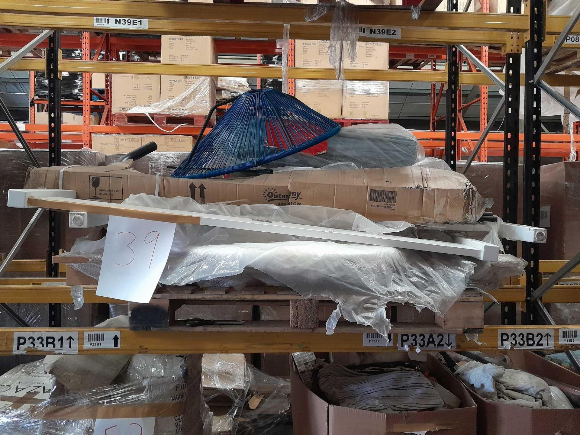 RRP £2,000 Pallet To Contain Assorted Items Such As Bed Frame, Tables, And More.