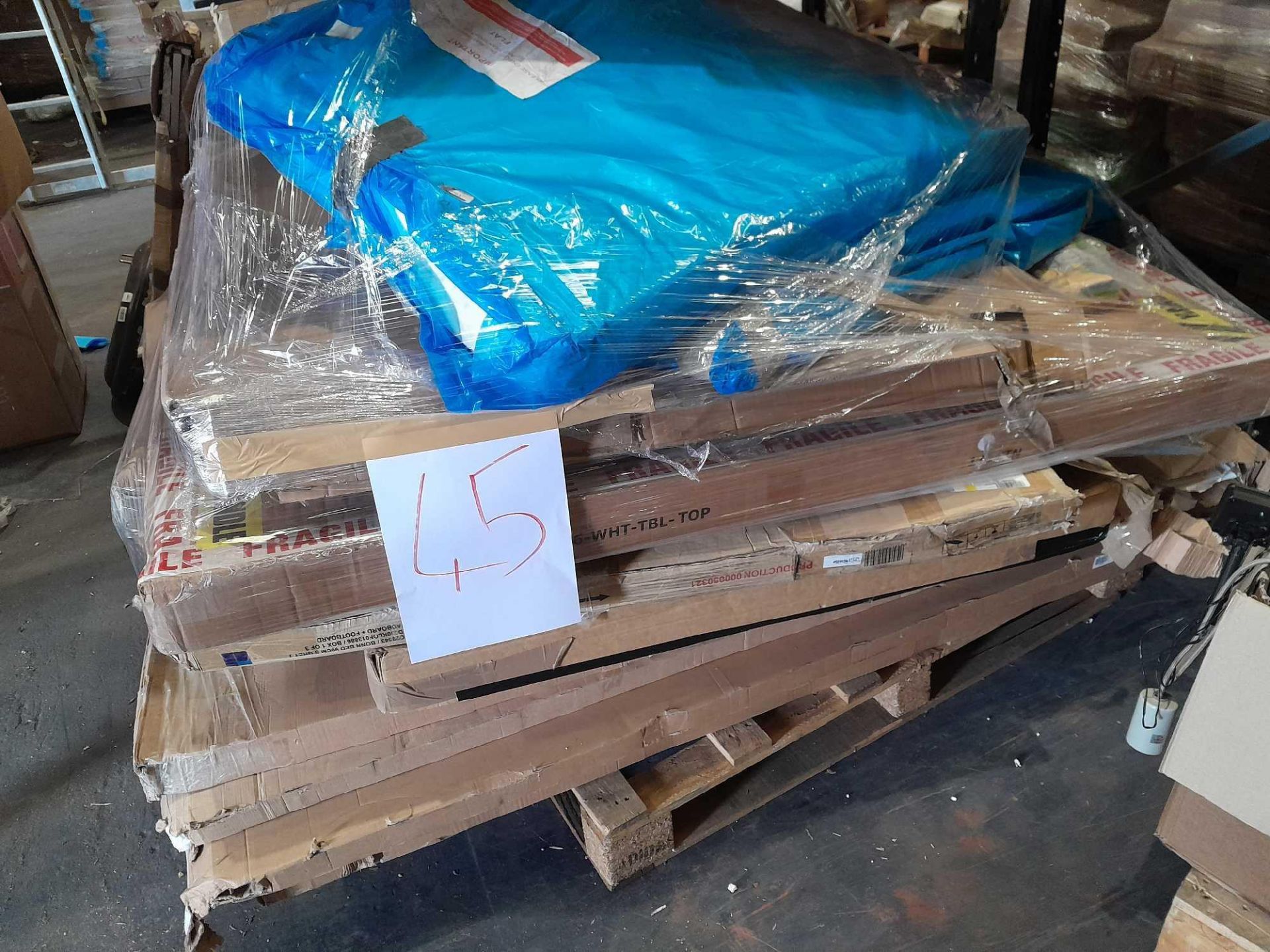 RRP £1,800 Pallet To Contain Assorted Items Such As Cot Mattresses And Much More. (Pictures Are